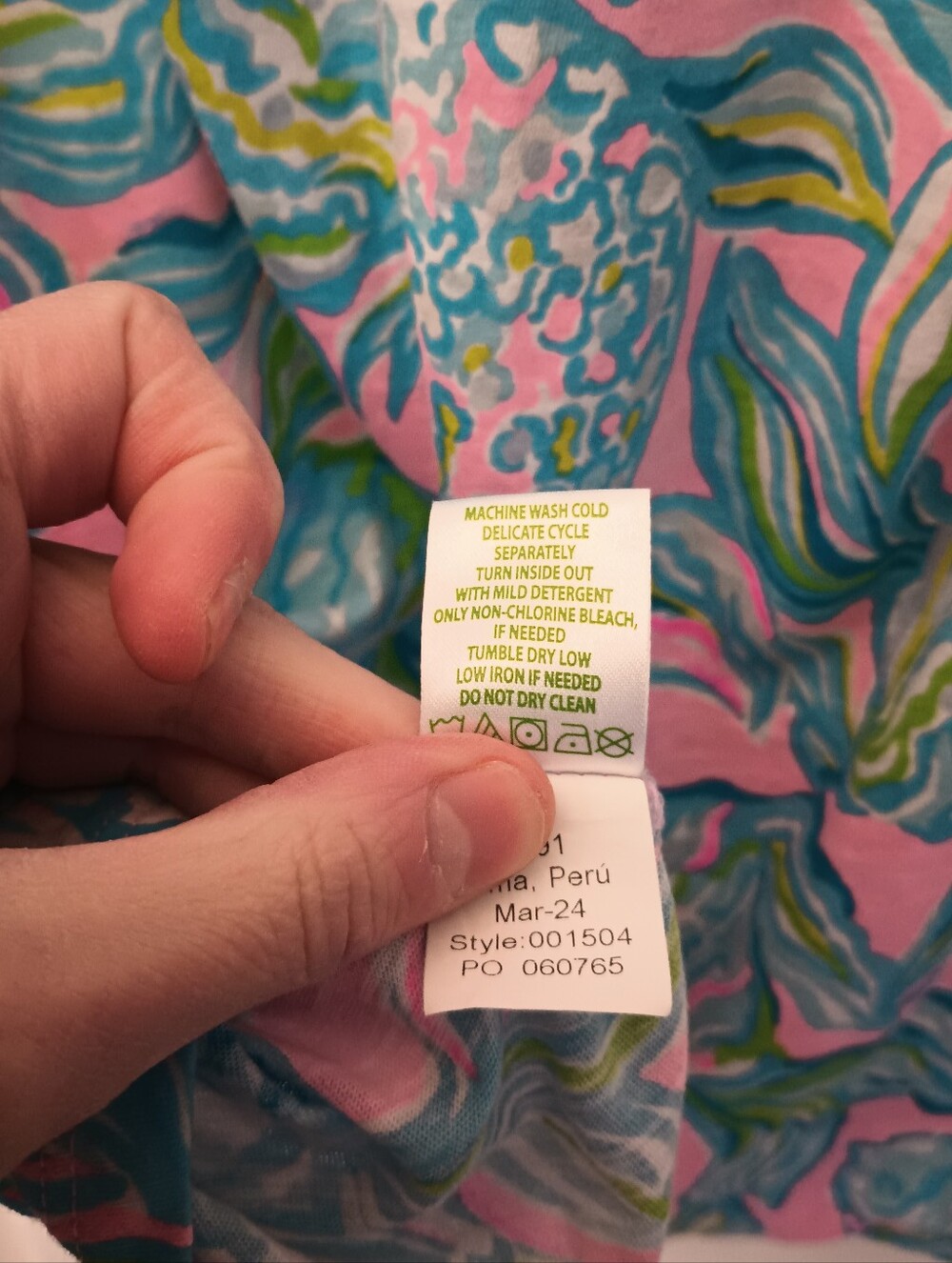 Lilly Pulitzer Womens Etta Pelican Pink Off The Scales Cotton Top Large Beachy - Picture 7 of 9